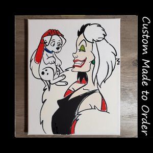 CUSTOM MADE Cruella de vil painting